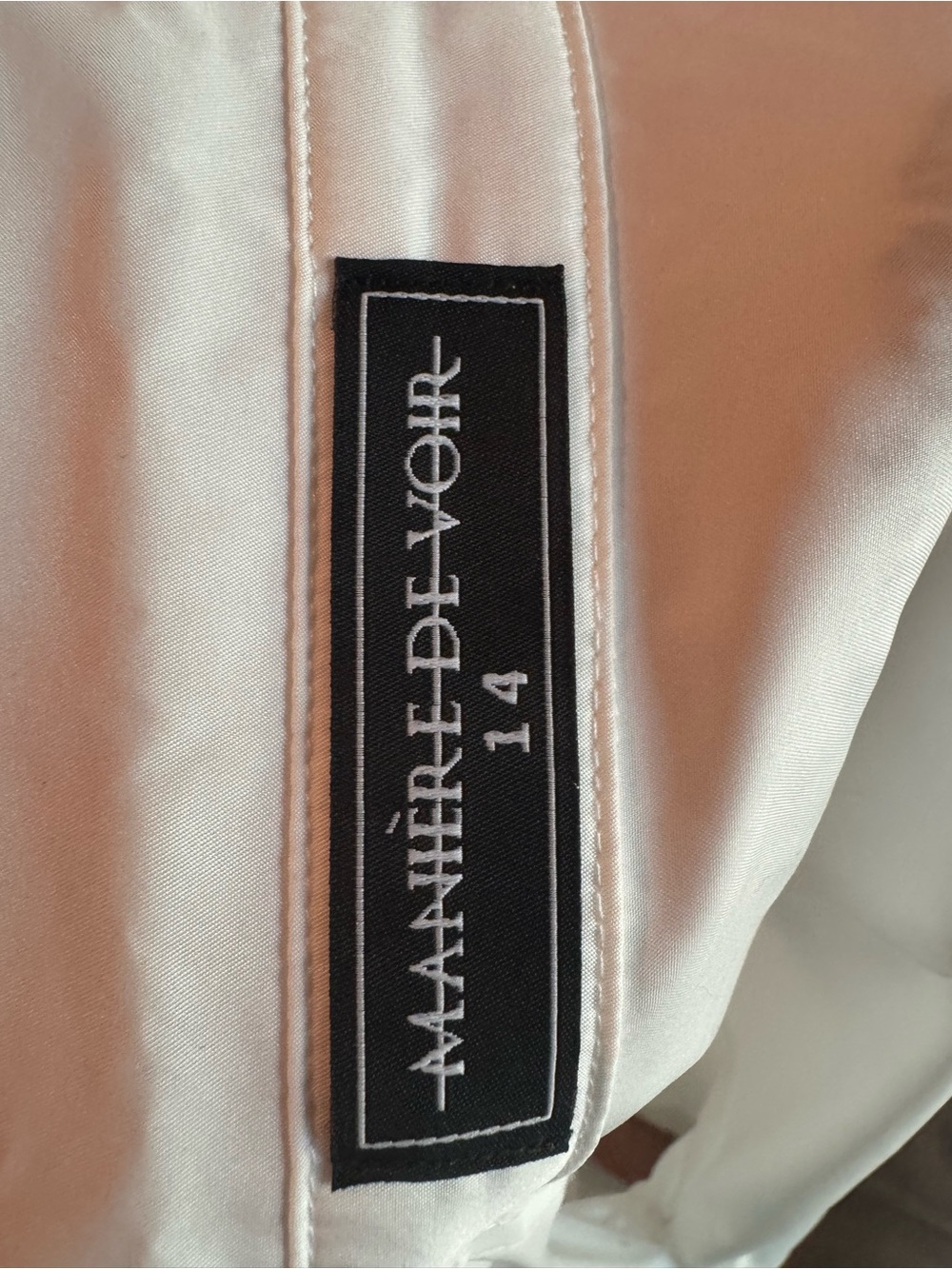 NWOT Maniere De Voir White Graffiti Art Print Buttoned Long Shirt Tunic US10 - Picture 8 of 9